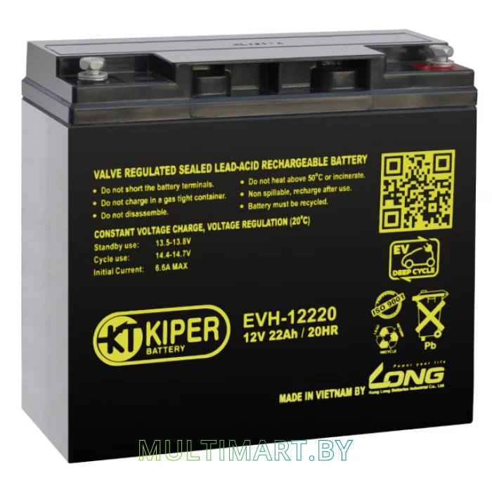 Аккумулятор для ИБП Kiper EVH-12220 (12В/22 А·ч)